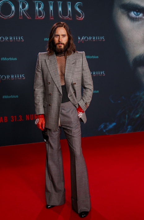 why is jared leto always alone on the red carpet?