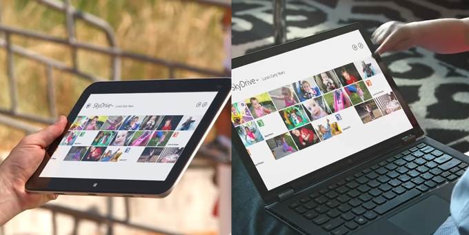 Windows 8.1 SkyDrive delivers your photos, videos, and files on tablets, laptops, phones and desktop computers