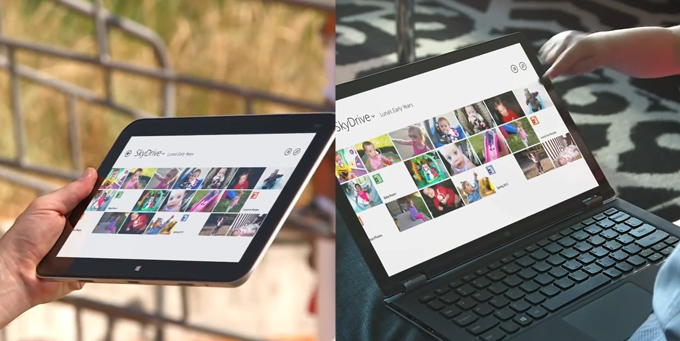 Windows 8.1 SkyDrive delivers your photos, videos, and files on tablets, laptops, phones and desktop computers