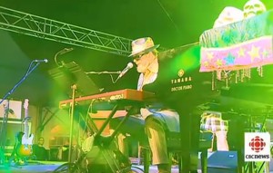 Dr. John at the TD Halifax Jazz Fest, CBC got close (CBC Photo)