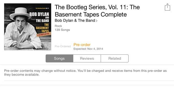 The Basement Tapes Complete iTunes