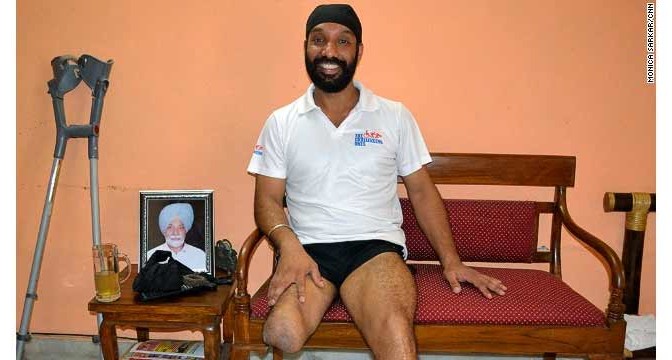 Refusing to be overcome by the challenges of losing a limb during the Kargil War in 1999, Devender Pal Singh, 39, became a marathon runner.