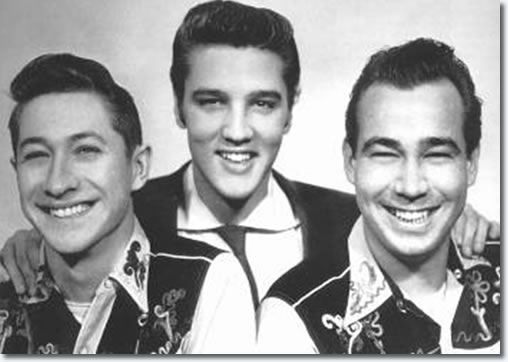 Scotty Moore, Elvis Presley and Bill Black 1954