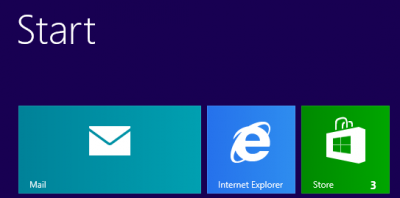 Windows 8 Start (illustration Microsoft)