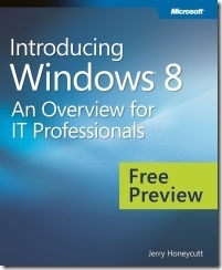 Free eBook – Introducing Windows 8 for IT professionals
