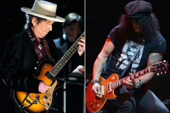 Slash Plays Lead on Dylan’s Wiggle Wiggle Bob Dylan and Slash