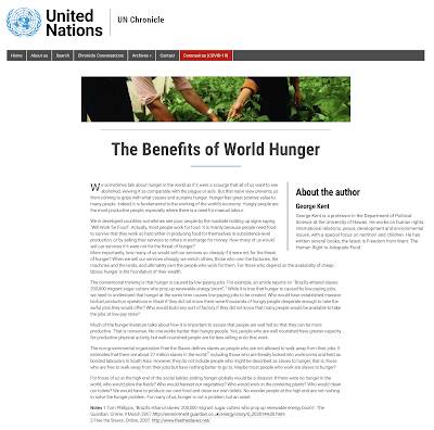 World Hunger Satire