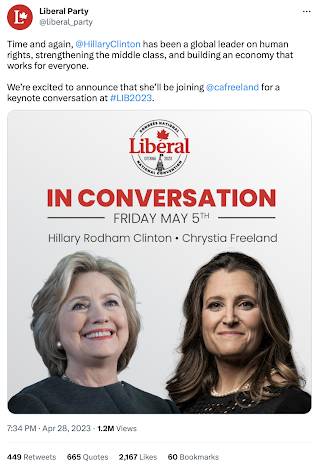 Chrystia Freeland, Hillary Clinton