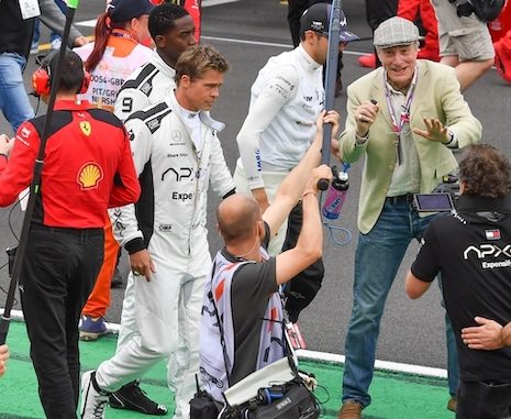 Brad Pitt Spotted at the Grand Prix 2023 Brad Pitt
