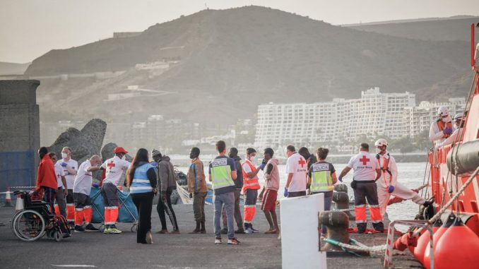 Spanish coast guard rescues boat with 84 migrants Spanish coast guard