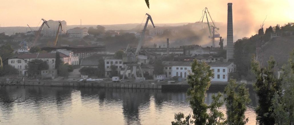 Russian fleet headquarters, Missile attack, Sevastopol