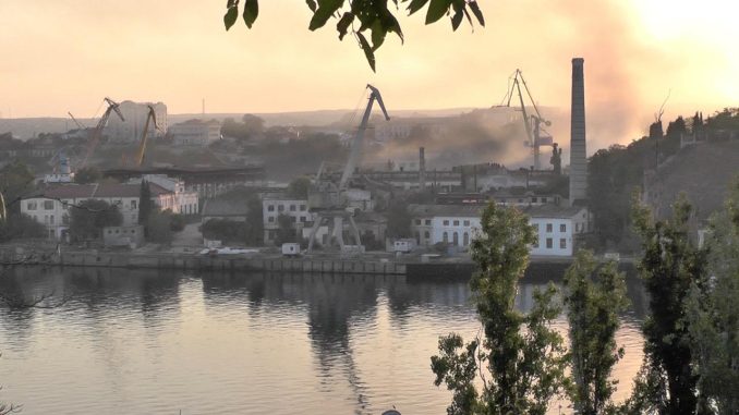 Headquarters of Russian fleet in Crimea hit by missile Russian fleet headquarters, Missile attack, Sevastopol