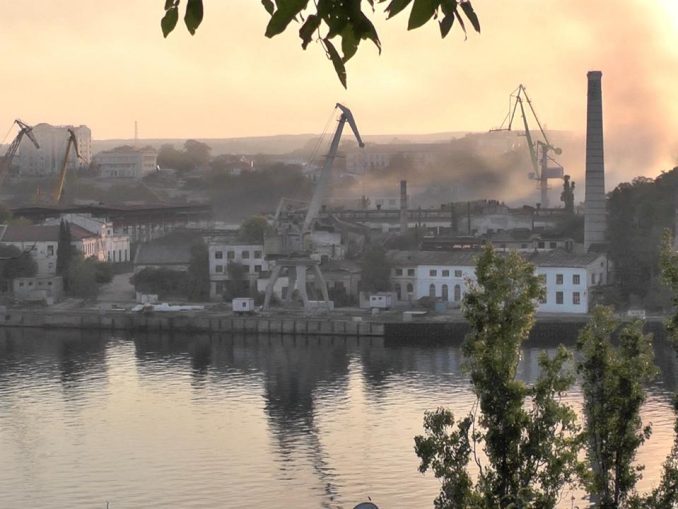 Russian fleet headquarters, Missile attack, Sevastopol