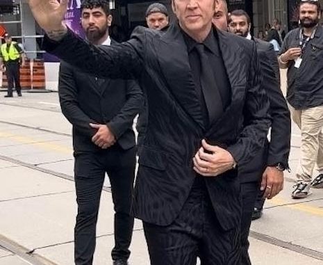 Nicolas Cage Rocks Black Attire at Toronto Film Festival Nicolas Cage