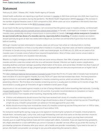 Measles, Natural Immunity