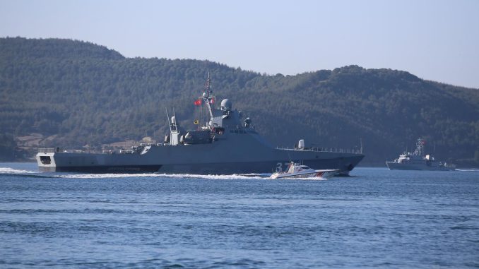Russian patrol vessel destruction