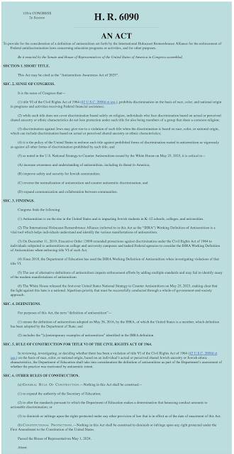 Antisemitism Awareness Act