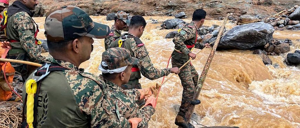 Nearly a thousand people rescued after landslides in India landslides in India