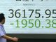 Japanese stock market down hard